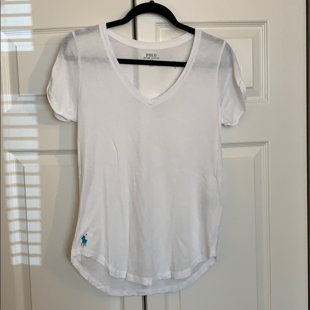 White Polo Cotton T-shirt